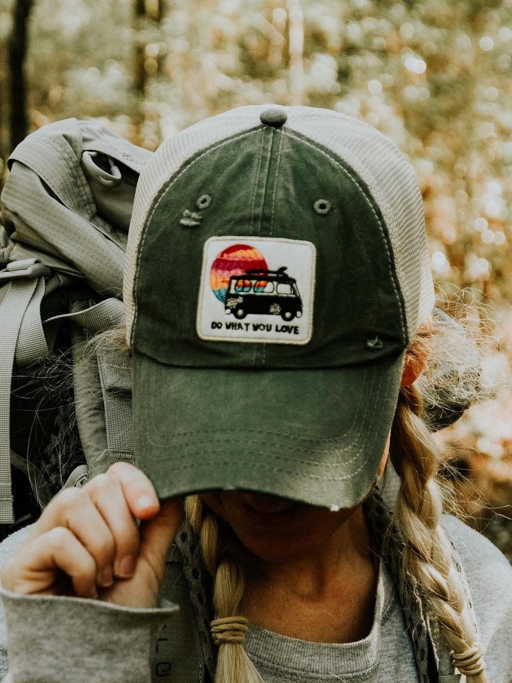 NATURAL LIFE  Green Bus Mesh Back Cap